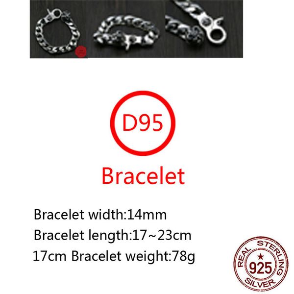 d95 s925 sterling silver bracelet fashion letter personalized vintage cross flower boat anchor punk hip hop style lover gift new, Golden;silver
d95 s925 sterling silver bracelet fashion letter personalized vintage cross flower boat anchor punk hip hop style lover gift new, Golden;silver