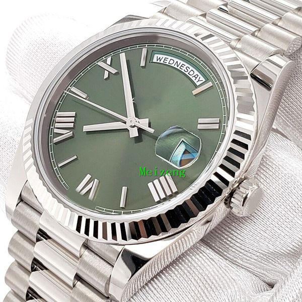 luxury wristwatch brand new men's automatic watches day-date 40 president 228239 olive green dial watch 2023 box papers, Slivery;brown
luxury wristwatch brand new men's automatic watches day-date 40 president 228239 olive green dial watch 2023 box papers, Slivery;brown