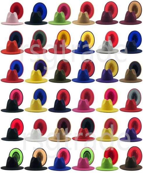 40 colors men women panama cap jazz formal hat lady felt fedora patchwork wide brim caps trilby chapeau autumn winter designer hat5605219, Yellow
40 colors men women panama cap jazz formal hat lady felt fedora patchwork wide brim caps trilby chapeau autumn winter designer hat5605219, Yellow