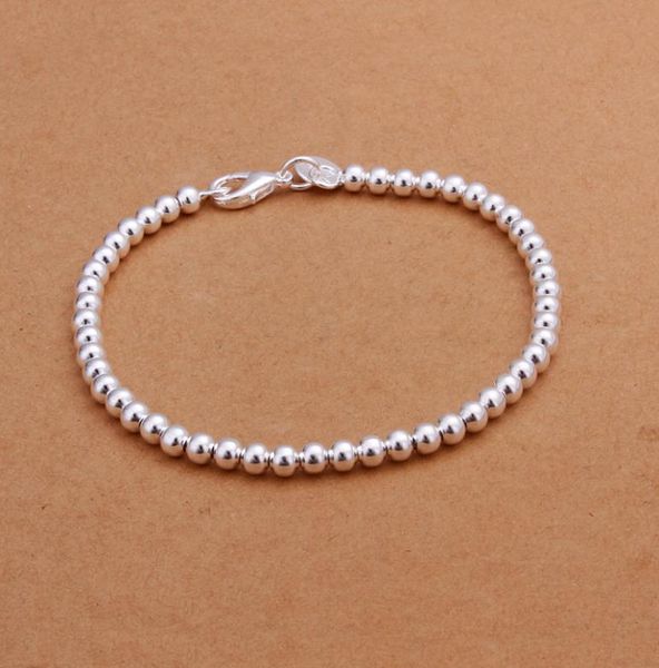 low 925 sterling silver plated 4mmx20cm beads bracelet fashion jewelry classic wedding gift 1436449, Black
low 925 sterling silver plated 4mmx20cm beads bracelet fashion jewelry classic wedding gift 1436449, Black