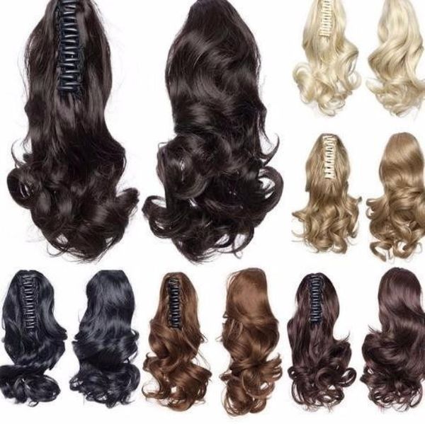 fashion 12quot short wavy extensions claw on ponytails synthetic black brown blonde women039s hairpiece hair ponytail2106226
fashion 12quot short wavy extensions claw on ponytails synthetic black brown blonde women039s hairpiece hair ponytail2106226