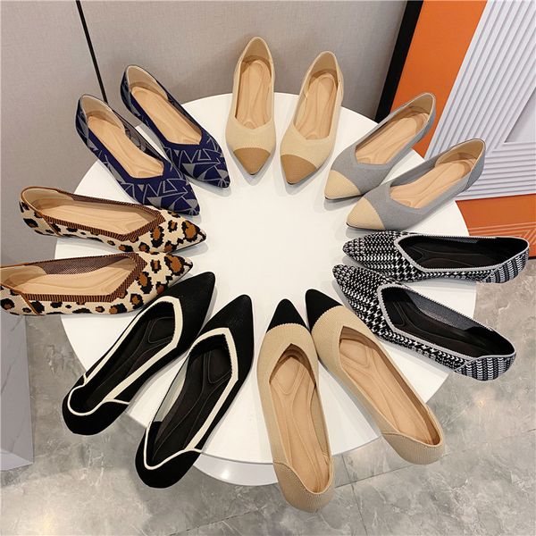 2023 new womens shoes spring and autumn flat shoes fashion casual womens flat shoes pointed knitting elastic comfortable shoes, Black
2023 new womens shoes spring and autumn flat shoes fashion casual womens flat shoes pointed knitting elastic comfortable shoes, Black