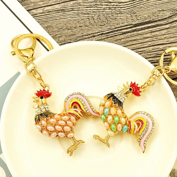 keychains car styling cock key chain crystal rooster keychain keyrings rhinestone bag purse pendant chicken ring accessories, Slivery;golden
keychains car styling cock key chain crystal rooster keychain keyrings rhinestone bag purse pendant chicken ring accessories, Slivery;golden