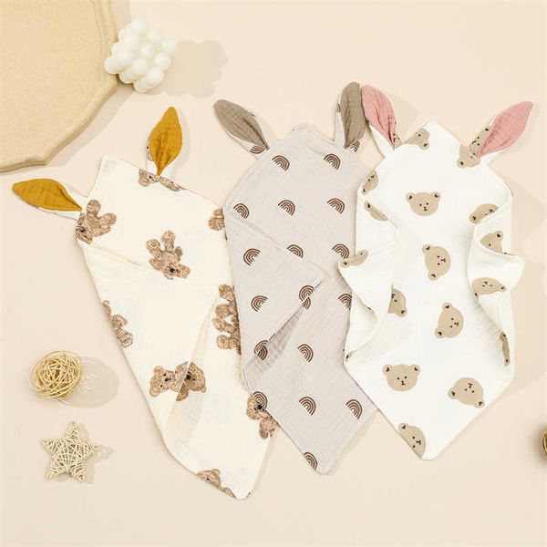 bibs burp cloths new printed soft rabbit ear cotton gauze baby sleeping blanket double layer square towel g220605
bibs burp cloths new printed soft rabbit ear cotton gauze baby sleeping blanket double layer square towel g220605