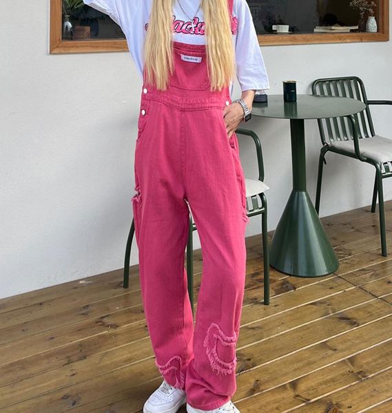 jeans high waist wide leg denim jumpsuits women streetwear big pocket cute slim mopping suspender bottoms casual friends loose overall, Blue
jeans high waist wide leg denim jumpsuits women streetwear big pocket cute slim mopping suspender bottoms casual friends loose overall, Blue