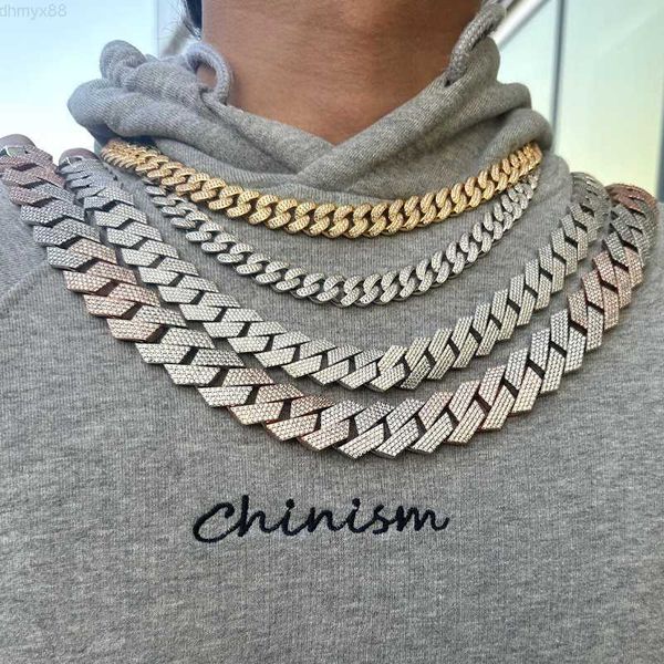 factory custom men hip hop iced out 18inch solid s925 10k 14k 18k gold 10mm moissanite diamond cuban chain link necklace, Silver
factory custom men hip hop iced out 18inch solid s925 10k 14k 18k gold 10mm moissanite diamond cuban chain link necklace, Silver