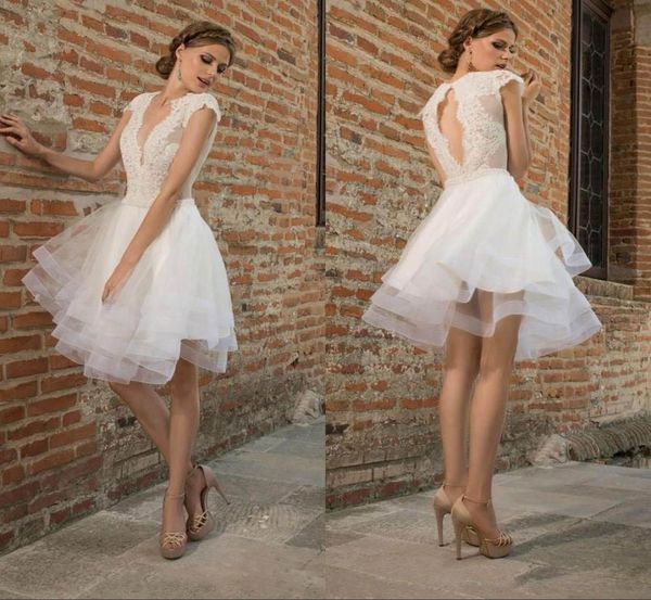 beach keyhole back a line short wedding dresses bridal gown ribbon hem illusion tulle wedding party dresses4119005, White
beach keyhole back a line short wedding dresses bridal gown ribbon hem illusion tulle wedding party dresses4119005, White
