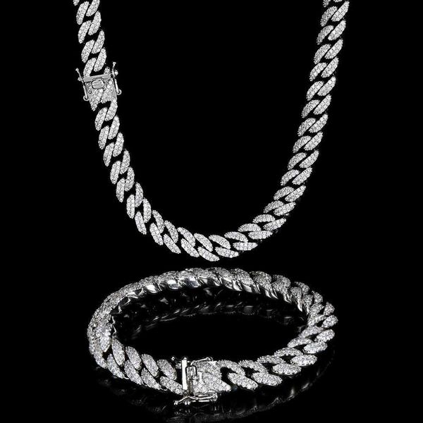 hip hop jewelry 9mm silver iced out cuban link chain bling cz prong cuban chain necklace for women
hip hop jewelry 9mm silver iced out cuban link chain bling cz prong cuban chain necklace for women