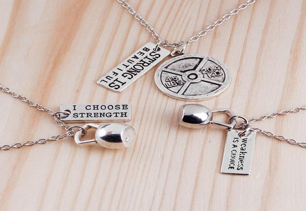 inspirational strong discipline me dumbbell necklace pendants women mens necklaces fitness sport jewelry will and sandy fashion8303469, Silver
inspirational strong discipline me dumbbell necklace pendants women mens necklaces fitness sport jewelry will and sandy fashion8303469, Silver