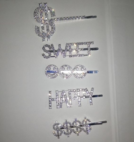 bangs hair clip, metal one line clip, letters versatile diamond clip, smiling face clip, Golden;silver
bangs hair clip, metal one line clip, letters versatile diamond clip, smiling face clip, Golden;silver