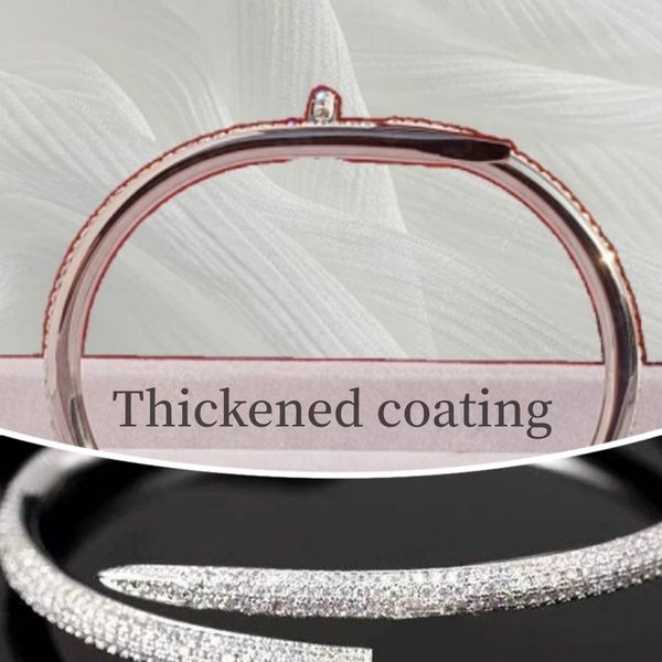 nail bracelet wide version mens bracelet love bracelet full diamonds bangle luxury bracelet bracelet designer designer jewelry thickened coa, Black
nail bracelet wide version mens bracelet love bracelet full diamonds bangle luxury bracelet bracelet designer designer jewelry thickened coa, Black