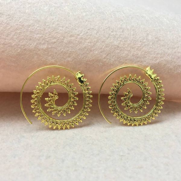 european and american trendy unique round spiral earrings exaggerated vortex gear ear rings wholesale spot, Golden
european and american trendy unique round spiral earrings exaggerated vortex gear ear rings wholesale spot, Golden
