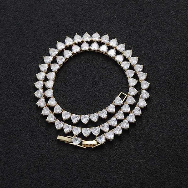 2023 bling iced out heart cut cubic zirconia tennis women chain choker necklace heart-shaped diamond, Silver
2023 bling iced out heart cut cubic zirconia tennis women chain choker necklace heart-shaped diamond, Silver