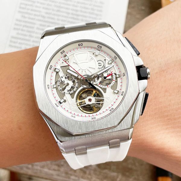 hollow flywheel mens watch automatic mechanical watches 44mm sapphire business wristwatch waterproof 100m luminous 904l precision steel, Slivery;golden
hollow flywheel mens watch automatic mechanical watches 44mm sapphire business wristwatch waterproof 100m luminous 904l precision steel, Slivery;golden