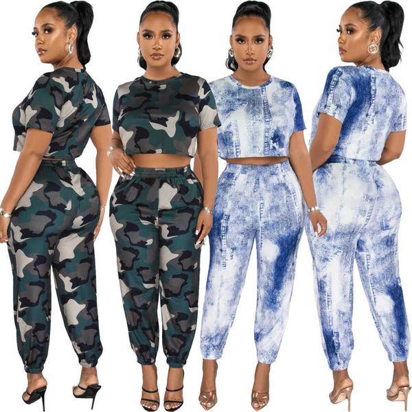 women tracksuits sport suits 2023 summer popular camo elastic waist pants 2 piece set, Gray
women tracksuits sport suits 2023 summer popular camo elastic waist pants 2 piece set, Gray