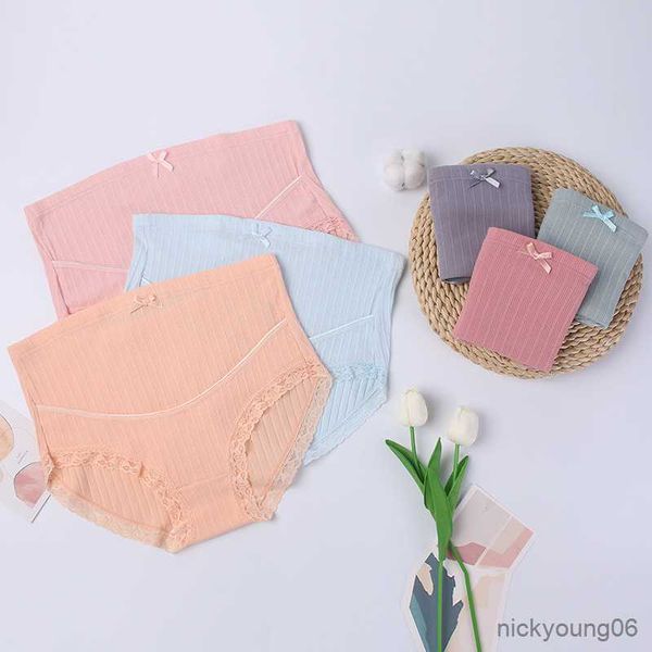 maternity intimates panties large size breathable high-waist belly support adjustable pregnancy threaded multicolor, White 
maternity intimates panties large size breathable high-waist belly support adjustable pregnancy threaded multicolor, White