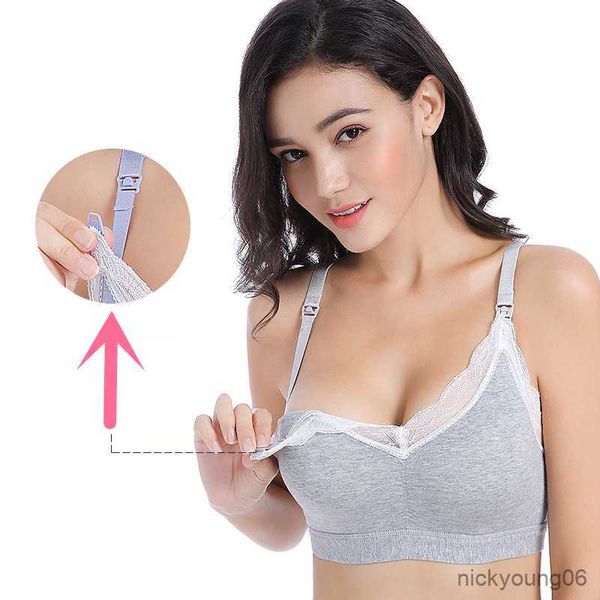 maternity intimates breastfeeding cotton adjustable cup bra mothers feeding pregnancy clothes women open buckle underwear, White
maternity intimates breastfeeding cotton adjustable cup bra mothers feeding pregnancy clothes women open buckle underwear, White
