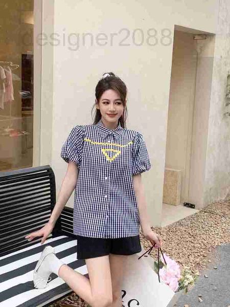 women's blouses & shirts designer triangle wave lace decorative short sleeve shirt 23 summer new bubble stripe polo neck i0ic, White
women's blouses & shirts designer triangle wave lace decorative short sleeve shirt 23 summer new bubble stripe polo neck i0ic, White