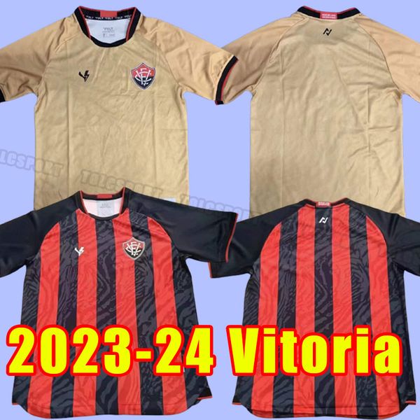 23/24 esporte clube vitoria men women soccer jerseys roberto jadson eduardo santos home football shirts short sleeve uniforms away, Black;yellow
23/24 esporte clube vitoria men women soccer jerseys roberto jadson eduardo santos home football shirts short sleeve uniforms away, Black;yellow