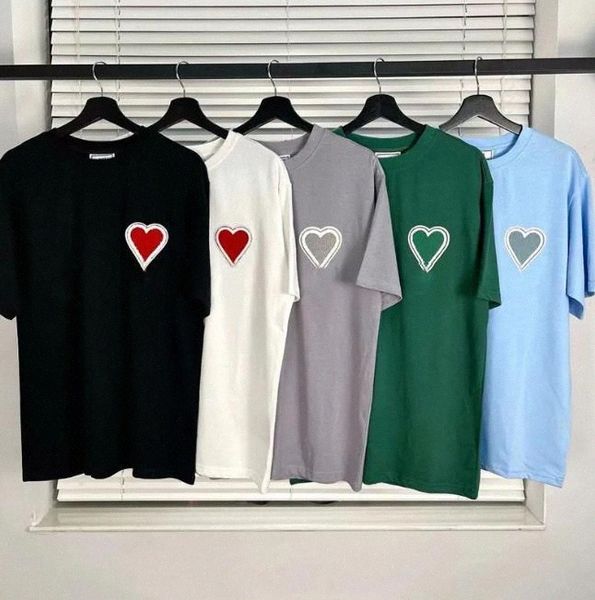 mens t shirt shirts for men designer short sleeve amis embroidered red heart solid color big love round neck heart short sleeve womens paris, White;black
mens t shirt shirts for men designer short sleeve amis embroidered red heart solid color big love round neck heart short sleeve womens paris, White;black