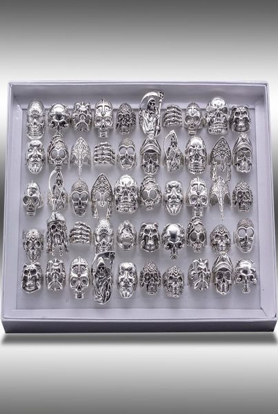 mixed 20pcs uality gothic punk assorted whole lots skull style bikers men039s vintage tibetan rings ps16521145273, Silver
mixed 20pcs uality gothic punk assorted whole lots skull style bikers men039s vintage tibetan rings ps16521145273, Silver