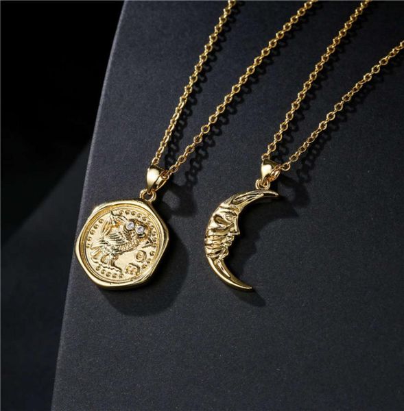 necklace fashion simple hexagon owl pendant 45cmo word chain real gold electroplating jewelry2308209, Silver
necklace fashion simple hexagon owl pendant 45cmo word chain real gold electroplating jewelry2308209, Silver