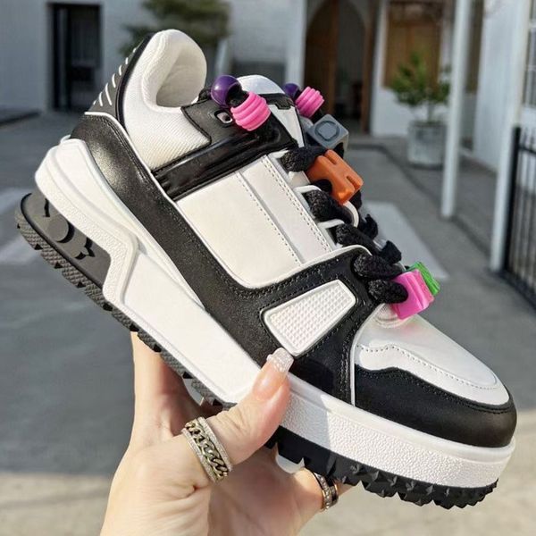 designer womens sneakers designer trainer maxi casual shoes spring summer genuine leather comfortable men's shoes with colorful key bea, Black
designer womens sneakers designer trainer maxi casual shoes spring summer genuine leather comfortable men's shoes with colorful key bea, Black