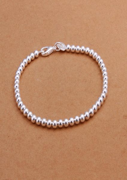 low 925 sterling silver plated 4mmx20cm beads bracelet fashion jewelry classic wedding gift 8179421, Black
low 925 sterling silver plated 4mmx20cm beads bracelet fashion jewelry classic wedding gift 8179421, Black