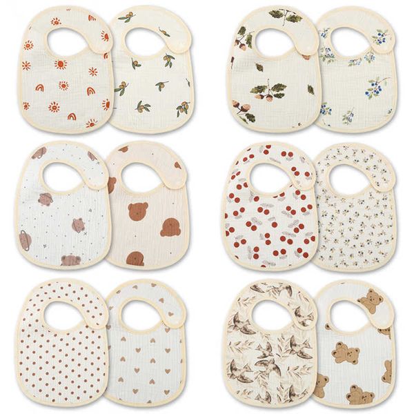 bibs burp cloths 2pcs gauze waterproof 100% cotton newborn bib feeding drool saliva towel 1-3 year old baby boy girl g220605
bibs burp cloths 2pcs gauze waterproof 100% cotton newborn bib feeding drool saliva towel 1-3 year old baby boy girl g220605