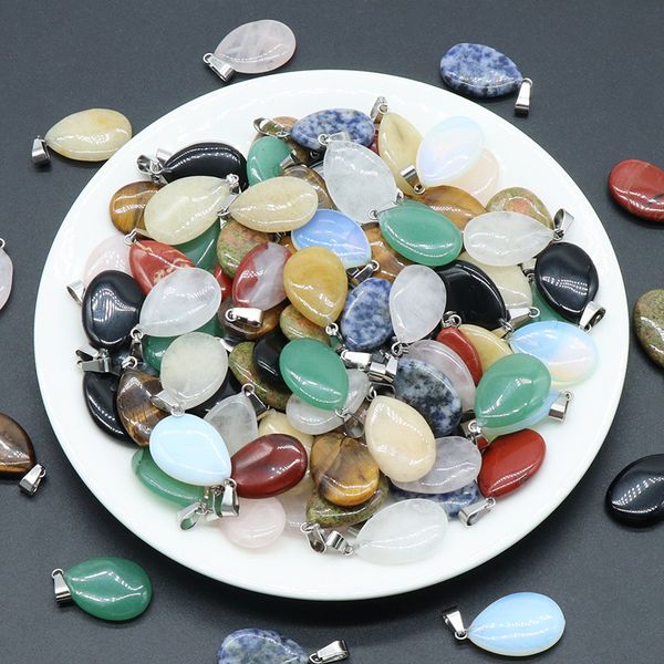 natural crystal stone water drop aventurine rose quartz tiger's eye opal agate pendants diy necklace jewelry making, Bronze;silver
natural crystal stone water drop aventurine rose quartz tiger's eye opal agate pendants diy necklace jewelry making, Bronze;silver