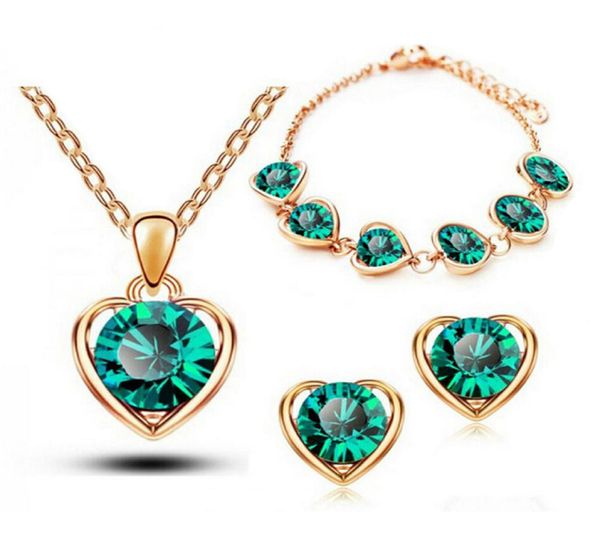fashion heart necklace earrings bracelets sets factory dircet s ziron heart jewelry sets for women 13317254378, Black
fashion heart necklace earrings bracelets sets factory dircet s ziron heart jewelry sets for women 13317254378, Black