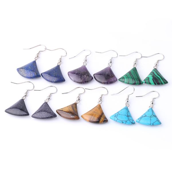 fashion dress earrings natural crystal stone hanging earrings ear studs creative gift, Silver
fashion dress earrings natural crystal stone hanging earrings ear studs creative gift, Silver