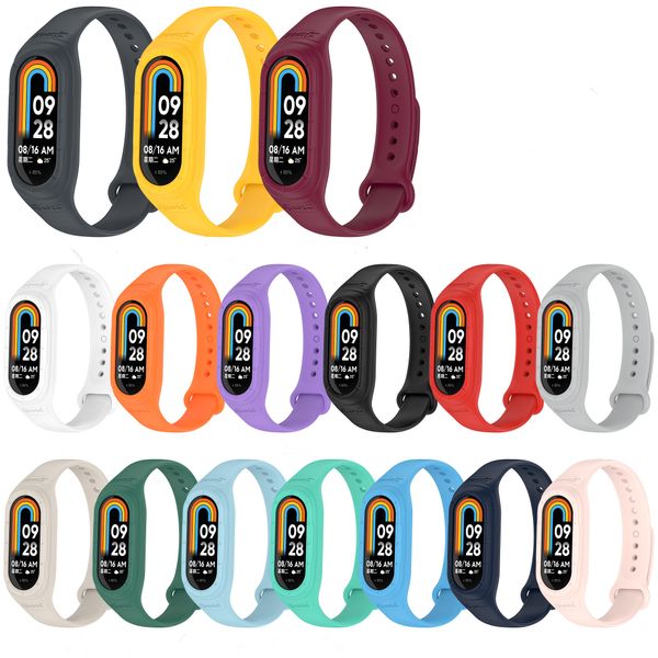 Image of For Xiaomi 8 Mi8 band With Frame Silicone Bracelet strap watch Wristband Replacement Strap Fitness Tracker Bracelet Accessories