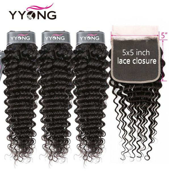 yyong 34 deep wave bundly wita 5x5 lace closury 830 inch peruvian remy human hair closure with bundles double strong weft4912309, Black;brown
yyong 34 deep wave bundly wita 5x5 lace closury 830 inch peruvian remy human hair closure with bundles double strong weft4912309, Black;brown