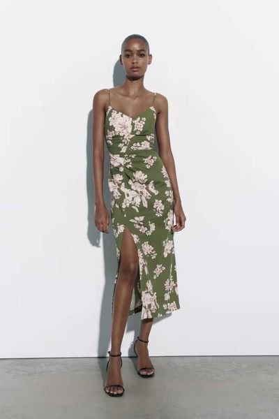 summer new holiday style suspended dress women's leisure elegant print waist wrapped midi dress, Black;gray
summer new holiday style suspended dress women's leisure elegant print waist wrapped midi dress, Black;gray