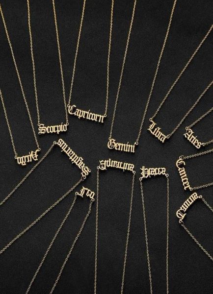 personalized letter zodiac necklace constellation necklaces custom stainless steel old english necklace birthday jewelry gifts8795231, Silver
personalized letter zodiac necklace constellation necklaces custom stainless steel old english necklace birthday jewelry gifts8795231, Silver