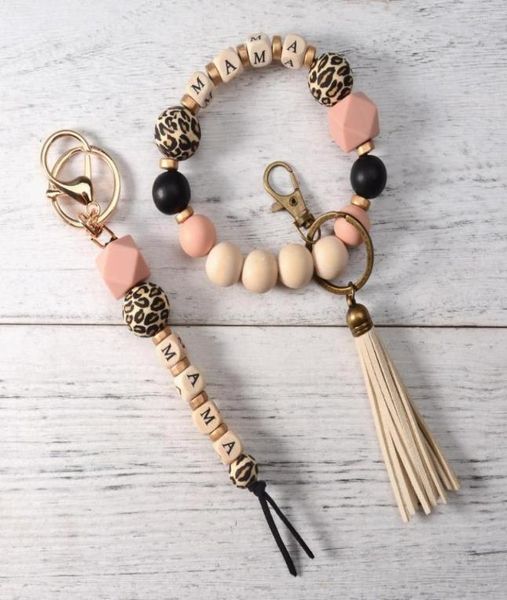 keychains mama bracelet keychain leopard print silicone bead fashion bag pendant 2022 mother day gift6051780, Silver
keychains mama bracelet keychain leopard print silicone bead fashion bag pendant 2022 mother day gift6051780, Silver