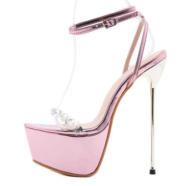 woman sandals pink sweet ankle buckle strap women's pvc transparent crystal platform summer fashion high heels wedding shoes 230511, Black
woman sandals pink sweet ankle buckle strap women's pvc transparent crystal platform summer fashion high heels wedding shoes 230511, Black