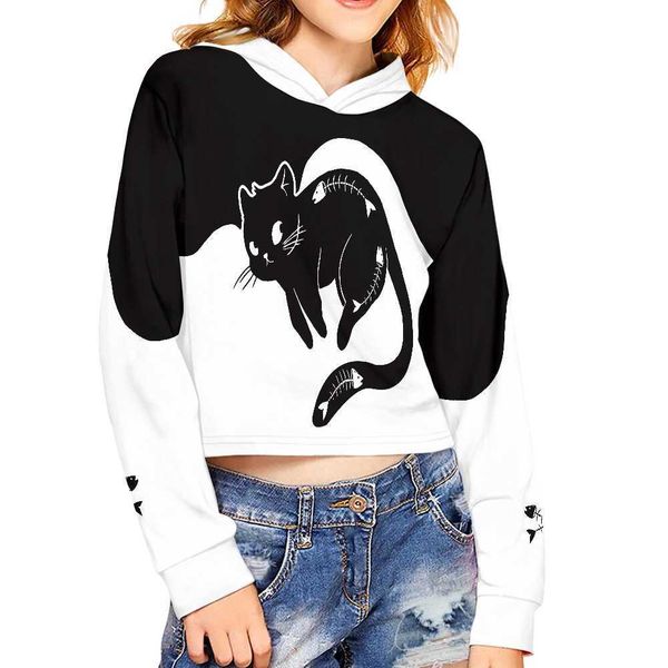 girls crop hoodies sweatshirts children casual long sleeve short hooded pullover top, White
girls crop hoodies sweatshirts children casual long sleeve short hooded pullover top, White