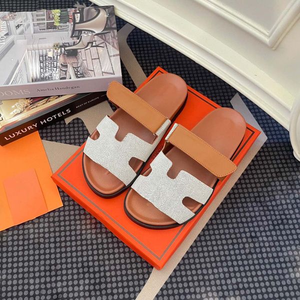 leather trend designer ladies sandals summer flats fashion beach ladies slippers h letter slippers genuine leather slippers 35-44, Black
leather trend designer ladies sandals summer flats fashion beach ladies slippers h letter slippers genuine leather slippers 35-44, Black