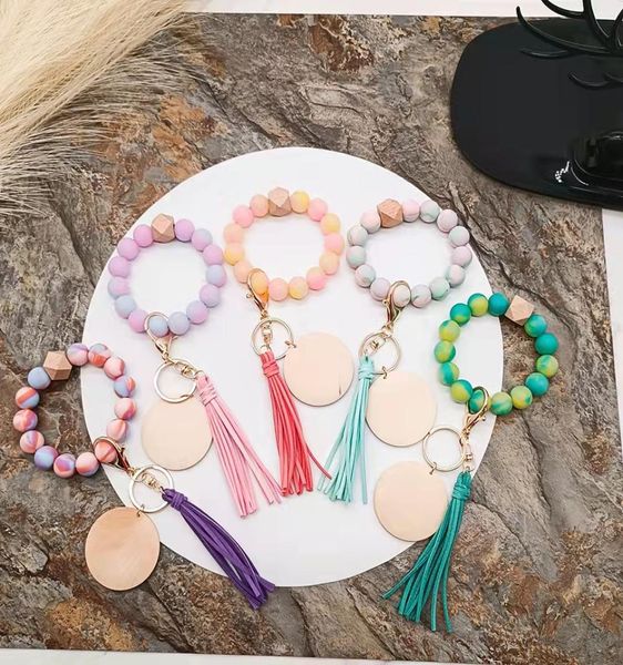 foreign trade food grade silicone beads wrist keychain whole korean velvet handmade leather tassel blank disc keychain female 4611405, Silver
foreign trade food grade silicone beads wrist keychain whole korean velvet handmade leather tassel blank disc keychain female 4611405, Silver