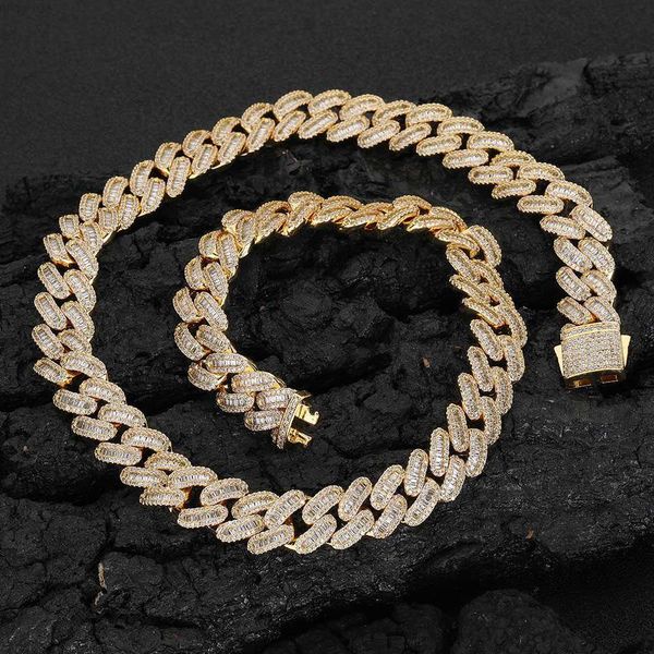 nuoya hip hop jewelry lab grown diamond cuban link iced out baguette diamond cuban link chain necklace for women, Silver
nuoya hip hop jewelry lab grown diamond cuban link iced out baguette diamond cuban link chain necklace for women, Silver
