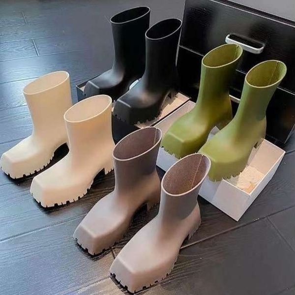 designer boots square toe short boots rain boots summer waterproof and anti slip rubber shoes fashionable and versatile short drum rain boot, Black
designer boots square toe short boots rain boots summer waterproof and anti slip rubber shoes fashionable and versatile short drum rain boot, Black