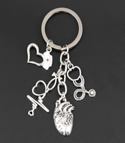 new heartbeat charms keychain medical stethoscope key ring heart key chain doctor nurse gift for diy jewelry handmade4139932, Silver
new heartbeat charms keychain medical stethoscope key ring heart key chain doctor nurse gift for diy jewelry handmade4139932, Silver