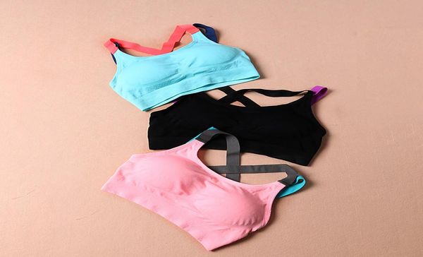 fitness yoga push up sports bra for womens gym running padded tank athletic vest underwear shockproof strappy sport bra 629838, White;red
fitness yoga push up sports bra for womens gym running padded tank athletic vest underwear shockproof strappy sport bra 629838, White;red