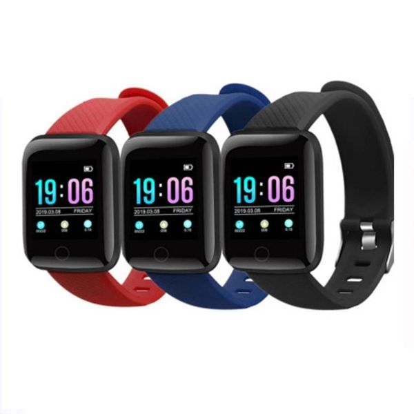 Image of 116plus Smart Watch Heart Rate Fitness Tracker Watches Men Women Blood Pressure Monitor Waterproof Sport Smartwatches