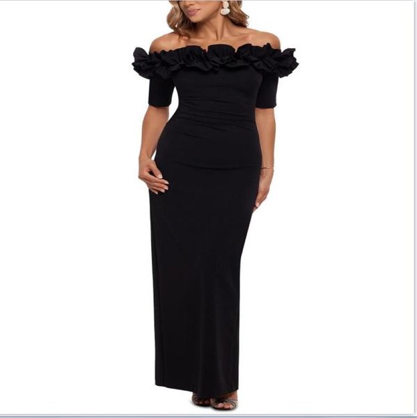 black spandex luxury evening dress 2021 women elegant bateau long party female sheath prom dresses5245839, Black;red
black spandex luxury evening dress 2021 women elegant bateau long party female sheath prom dresses5245839, Black;red