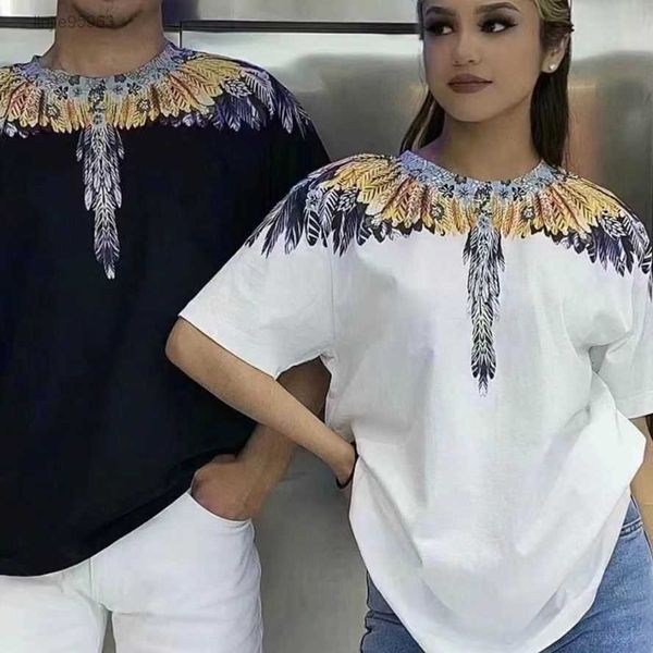mens t-shirts marcelos burlons 2023 summer new wings short sleeve relaxed fashion couple set half, White;black
mens t-shirts marcelos burlons 2023 summer new wings short sleeve relaxed fashion couple set half, White;black