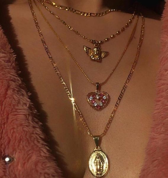 goddess heart angel multilayer necklace gold chains necklace chokers women necklaces fashion jewelry will and sandy gift9116756, Silver
goddess heart angel multilayer necklace gold chains necklace chokers women necklaces fashion jewelry will and sandy gift9116756, Silver