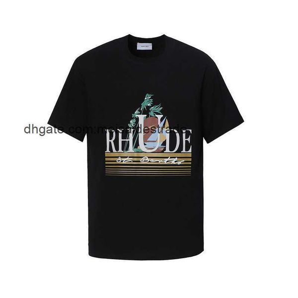 designer t shirt high street rhudes sailing print couple men's and women's loose round neck basecoat short sleeve t-shirt, White;black
designer t shirt high street rhudes sailing print couple men's and women's loose round neck basecoat short sleeve t-shirt, White;black